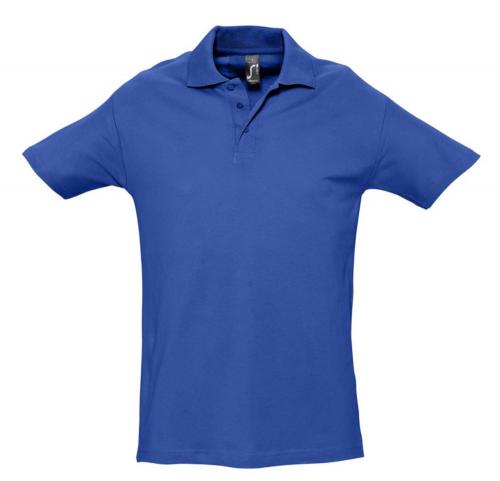 Рубашка поло мужская Spring 210 ярко-синяя (royal), размер XXL
