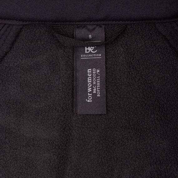 Куртка женская Hooded Softshell черная, размер S