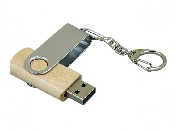 USB 2.0- флешка промо на 64 Гб с поворотным механизмом