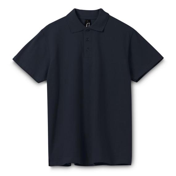 Рубашка поло мужская Spring 210 темно-синяя (navy), размер XL