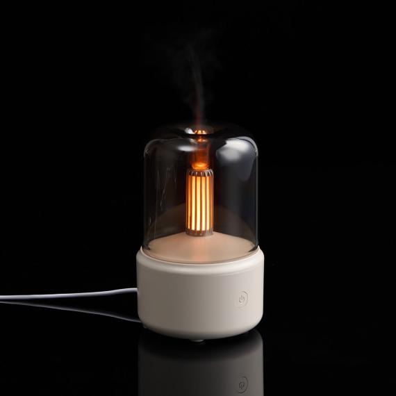 Увлажнитель-ароматизатор с подсветкой mistFlicker, молочно-белый