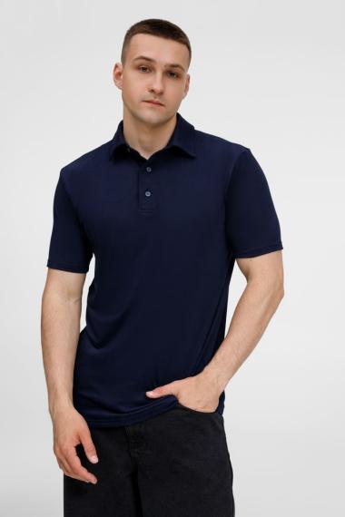 Рубашка поло унисекс Senti, темно-синяя, размер XXL