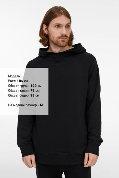 Худи унисекс H5, черное, размер XL/XXL