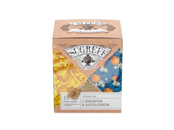 Чёрный чай «С имбирем и апельсином» в индивидуальных саше