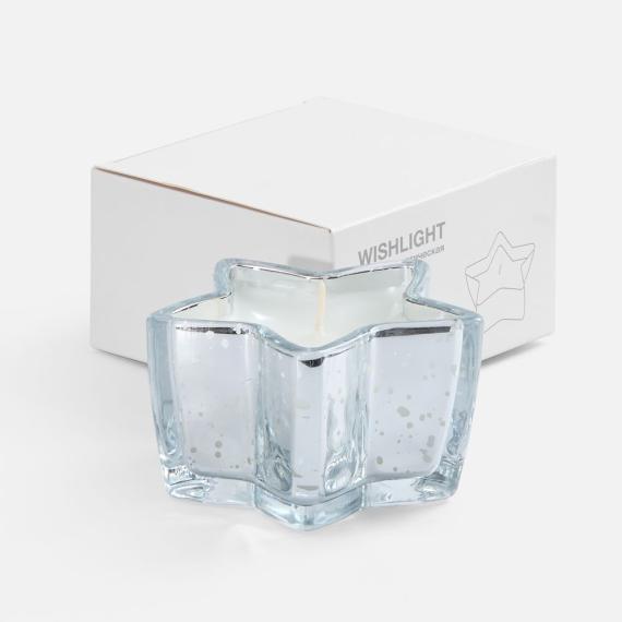 Свеча Wishlight, серебристая