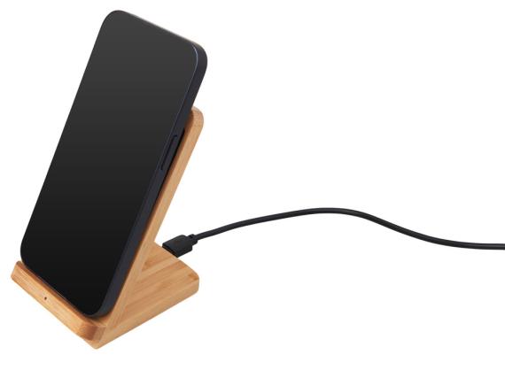 Беспроводное зарядное устройство 2-в-1 с подсветкой лого «Reedia S4», 15 Вт