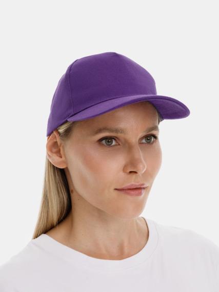 Бейсболка Long Beach, темно-фиолетовая