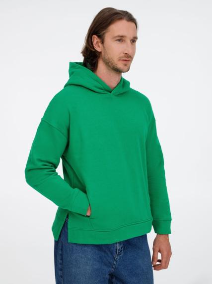 Худи оверсайз унисекс Tolla, зеленое, размер XS/S