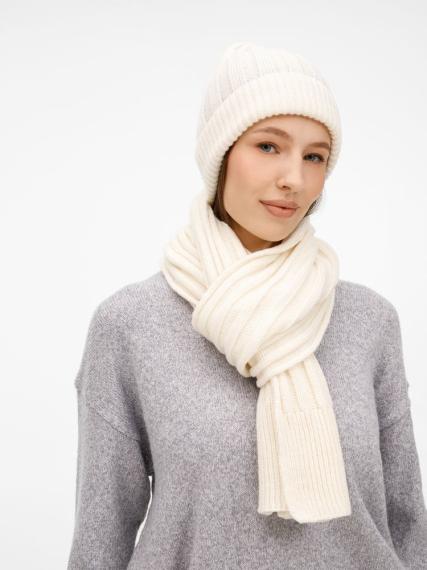 Шарф Bellish, белый (ванильный)