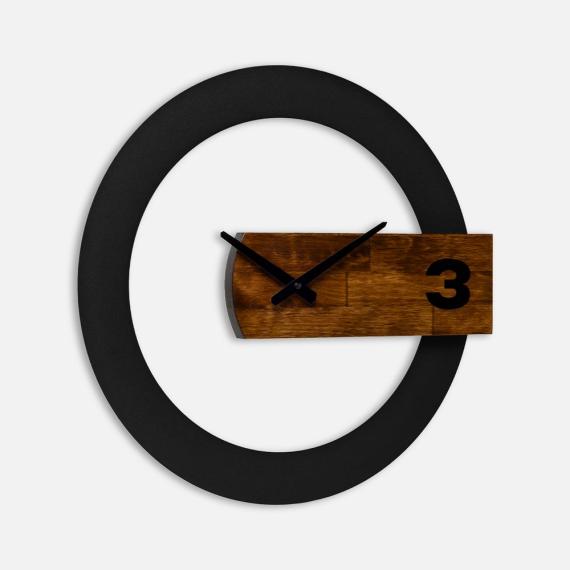 Часы TimeLord, черные с коричневым