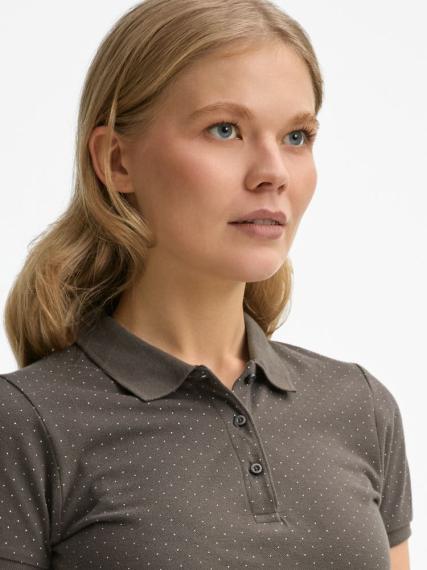 Рубашка поло женская Brandy Women темно-серый с белым, размер XS