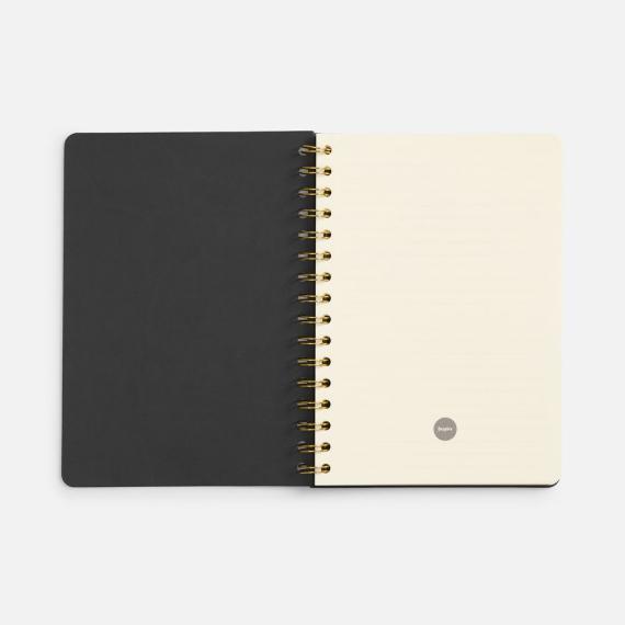 Ежедневник Spiral, недатированный, черный