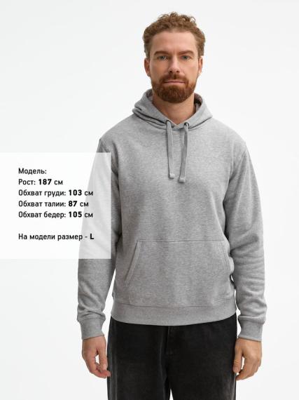 Толстовка унисекс Spencer серый меланж, размер M