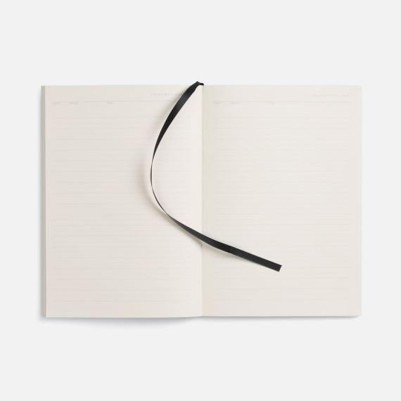 Ежедневник Flat Light, недатированный, черный