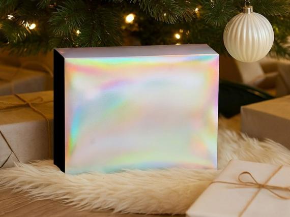 Подарочная коробка с голографическим шубером «Aurora», XL