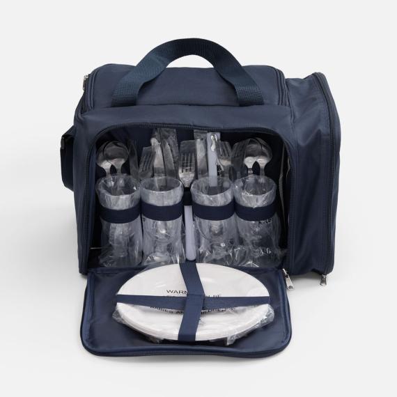 Набор для пикника Campello на 4 персоны, темно-синий