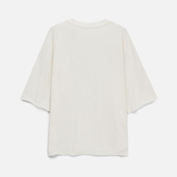 Футболка унисекс T1, молочно-белая, размер M/L