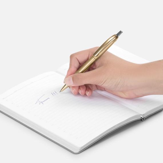 Ручка шариковая Bright Spark, золотистая