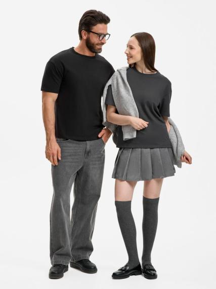 Футболка унисекс Durington, темно-серая (графит), размер XS/S