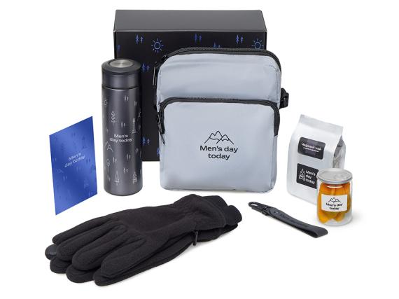 Подарочный набор «Re:m. Step»  с термосом, перчатками и сумкой