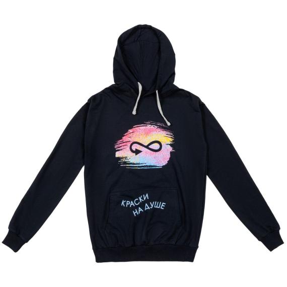 Толстовка с капюшоном Unit Kirenga черная, размер 4XL