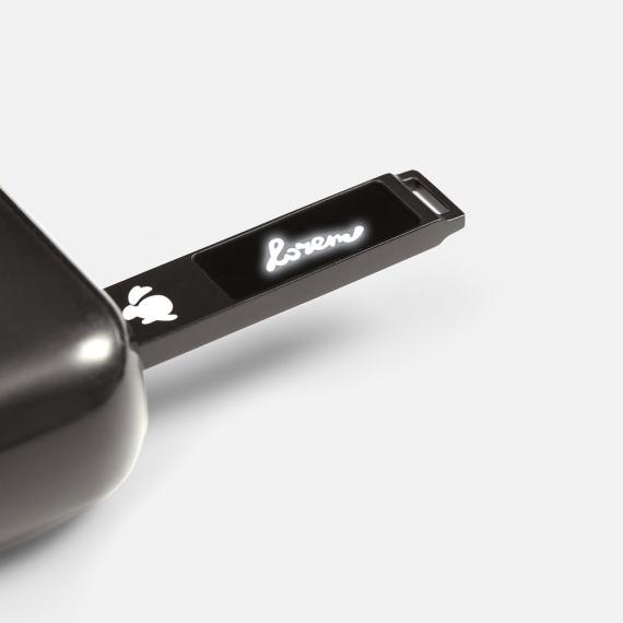 Флешка markBright Black с белой подсветкой, 32 Гб