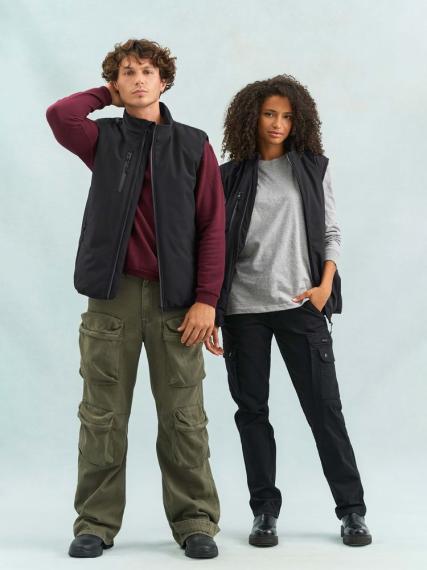 Жилет софтшелл унисекс Falcon BW, темный хаки, размер XS