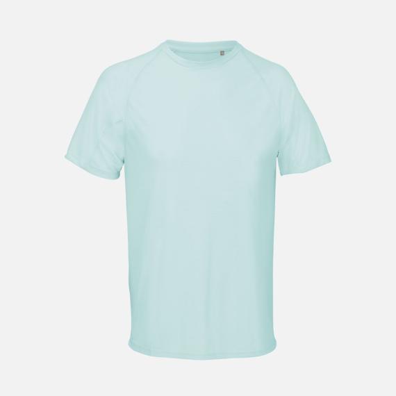 Футболка спортивная унисекс Vortex, зелено-голубая, размер XS