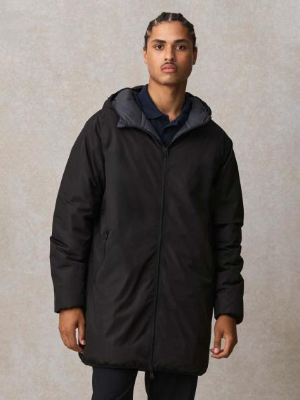 Куртка-парка унисекс Reverse, черная, размер XS