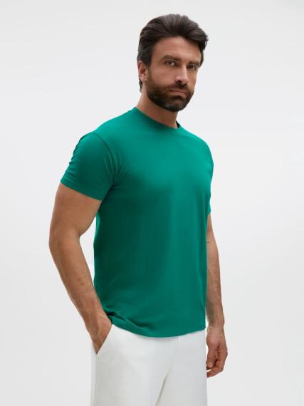 Футболка Regent 150 зеленая (изумрудная), размер XS