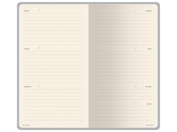 Еженедельник недатированный А6 «Zefir»