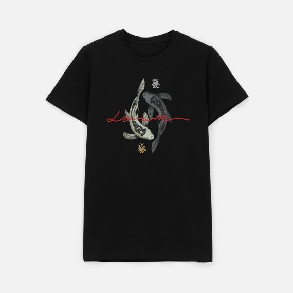 Футболка мужская T-bolka Stretch, черная, размер S