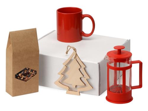 Подарочный набор с чаем, кружкой и френч-прессом «Чаепитие»